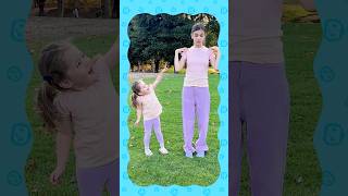 Head Shoulders Knees and Toes Big Sister vs Baby Sister Playground Games cocomelon shorts [upl. by Nohsad]