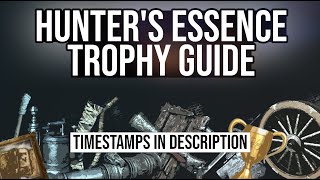 Hunters Essence Trophy Guide Bloodborne  All Weapon amp Badge Locations [upl. by Hillary]