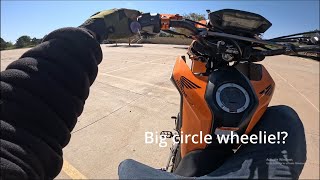 Learning new Grom wheelies [upl. by Nosyaj]