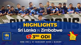 Thrilling Showdown  2nd ODI Highlights  Sri Lanka vs Zimbabwe 2024 [upl. by Israel]