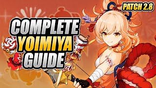 YOIMIYA  COMPLETE GUIDE v28  Optimal Builds Design Breakdown Gameplay Showcase  Genshin Impact [upl. by Ragouzis]