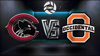 CSBN  Chapman VS Occidental Volleyball [upl. by Milissent]