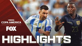 Argentina vs Ecuador Highlights  2024 Copa América  Quarterfinals [upl. by Valerian428]