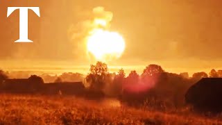 Huge explosion rocks Russia after Ukraine attack [upl. by Frere80]