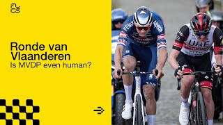 Ronde van Vlaanderen  The insane watts of MVDP in the 2022 edition [upl. by Giliane]