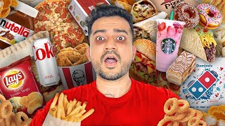 I Ate The UNHEALTHIEST Fast Food Items From TOP 10 Fast Food Restaurants [upl. by Aissej]