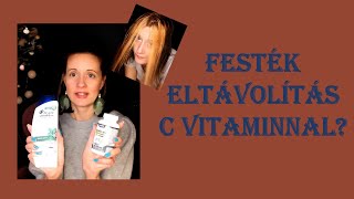 Hajfesték eltávolítás C vitaminnal [upl. by Nymsaj415]