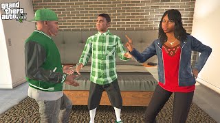 FRANKLIN FIGHTS HIS EX GIRLFRIEND TANISHA IN GTA 5 [upl. by Nakada484]