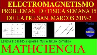 ELECTROMAGNETISMO SOLUCION DE FISICA SEMANA 15 PRE SAN MARCOS 20192 [upl. by Truitt832]