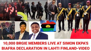 Happening Now BRGIE Members Live At Simon Ekpas Biafra Declaration In Finland Videos [upl. by Kenon774]