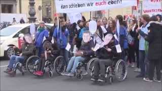 UNS REICHT´S JETZT DIE PFLEGE WIRD LAUT Demonstration München 27 10 2015 Teil I [upl. by Nunci]