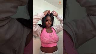 Relaxed Yaki Wig w Vpart design for beginners ILIKEHAIR [upl. by Lotsyrc]