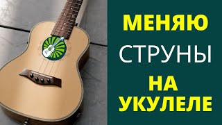 КАК ПОМЕНЯТЬ СТРУНЫ НА УКУЛЕЛЕ [upl. by Eel]