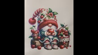 Adorable Cherry Gnome Crossstitch Unboxing 🍒 newcraftday [upl. by Karli]