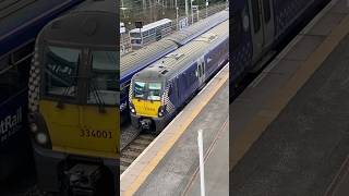 334001 arrives in Motherwell trainspotteruk scotrail railway [upl. by Aneer]