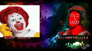 MUGEN Team Angel Ronald Remake VS Team EvilNEETDonald [upl. by Debee]