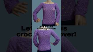 Winter Warmth A Cozy Crochet Pullover Crochet tutorial 23short [upl. by Kendrah]