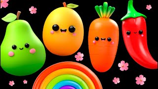 BABY FRUIT DANCING In the Spring 🌷🌷🌷 SENSORY VIDEO 🌈💐🌹🌼 [upl. by Sirc]