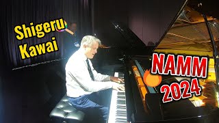 Shigeru Kawai at NAMM 2024 with The Myles Revolution [upl. by Ober]