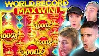 THE WORLDS FIRST GATES OF OLYMPUS 1000 MAX WIN AYEZEE 15 MILLION DOLLAR RECORD WIN [upl. by Meeharb221]