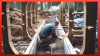 Family Builds Amazing Mountain House in 30 Months  Start to Finish Construction woodjunkieyt [upl. by Filippa]