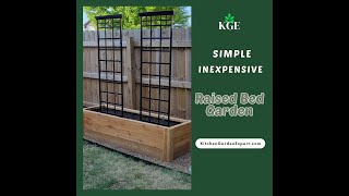 Simple Inexpensive DIY Raised Bed garden howto [upl. by Eiroc477]