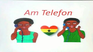 Twi lernen Für Anfänger 🇬🇭 Das Telefonieren auf Twi [upl. by Hafler]