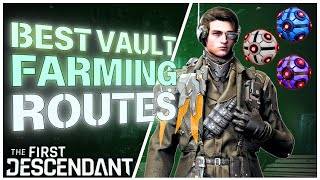 Best Vault Farming Routes  The First Descendent  Enzo Vault Rare Material Farms [upl. by Anaes]