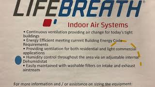 Riley Sales Lifebreath Premium Indoor Air Quality Systems [upl. by Lewap]