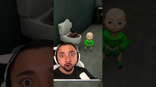 Baby VERSTOPFT TOILETTE 😭😭 baby babyinyellow comedy gaming dennome [upl. by Grantham233]