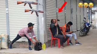 Fake Firing PRANK  Fake GUN shot PRANK on Public Awesome Reaction Part 3 By  ComicaL TV [upl. by Sailesh798]