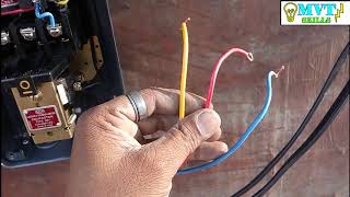 3 PHASE MOTOR STARTER WIRING CONNECTION [upl. by Chaffin]