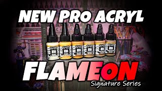 NEW Monument Hobbies Pro Acryl Signature Series Flameon Miniatures Paint Set Review [upl. by Elicul]