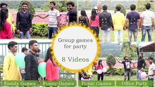 Group Games for party  8 Picnic games for kids family and friends  outdoor games for groups2019 [upl. by Aldarcie]