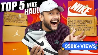 🔥 UNBOXING Top 5 Best Budget NIKE White ShoesSneakers for Men  NIKE Haul Review 2023  ONE CHANCE [upl. by Jariv]