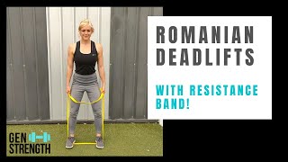 Romanian Deadlifts with Resistance Bands [upl. by Lourie]