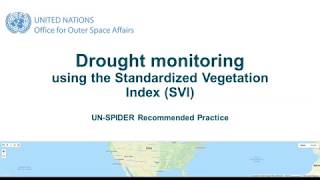 Drought mapping with the Standardized Vegetation Index SVI in Google Earth Engine [upl. by Nitsyrc628]