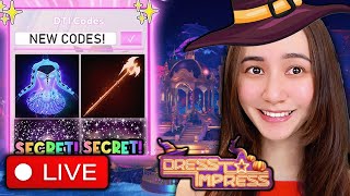 🔴LIVE NEW CODES and ITEMS in DRESS TO IMPRESS UPDATE [upl. by Narmak]