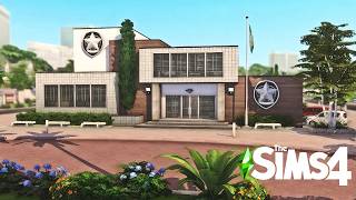 Willow Creek Modern Police Station  The Sims 4 Stop Motion  No CC [upl. by Purse]