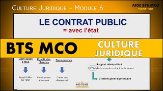 AIDE BTS MCO  Les contrats publics  3 principes  CULTURE JURIDIQUE BTS [upl. by Cutty]