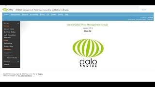 DaloRADIUS  Install OVA Virtual Machine in VMWare the freeRadius web interface  Radius server 1 [upl. by Ayar673]