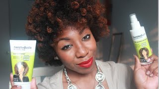 Review  Twisted Sista Curl Activator Creme  30 Second Curl Spray [upl. by Ayikal]