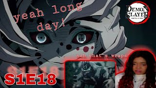 Demon Slayer FIRST TIME REACTION Season 1 Episode 18 A Forged Bond [upl. by Oirramed]