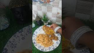 Today lunch veg biriyani vazhaipoo vadai egg omletshortsfeed shortsvideo [upl. by Neryt181]