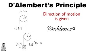 8 DAlemberts Principle  Problem7  Complete Concept [upl. by Aisaim]