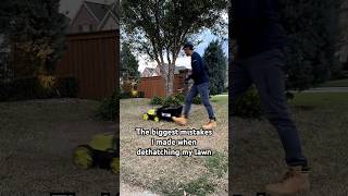 The biggest mistakes of dethatching my lawn diy lawncare [upl. by Nellaf]