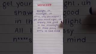 XXXTENTACION  MOONLIGHT Lyrics REQUESTED lyrics shortsfeed youtubeshorts [upl. by Peugia]