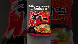 Best spicy ramen recipe ramen spicy food cooking yummy japan fyp shorts ytshorts [upl. by Annoyt371]