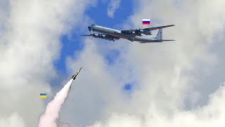 Ukrainian fastest ambush missile intercepted an unknown Russian bomber carrying cluster bomb [upl. by Anytsirhc745]