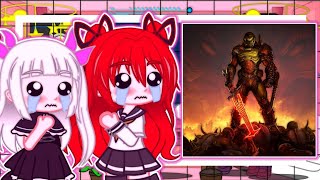 🍥⚔️Shinmao No Testament React to Doom Slayer⚔️🍥 🇪🇸🇺🇲\ Watch until the end [upl. by Akfir]